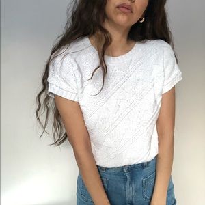Vintage Rodier shirt sleeve knit